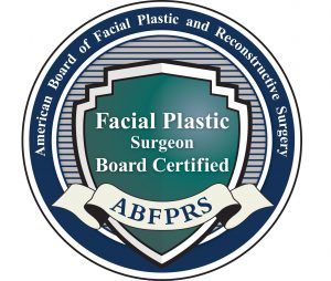 Facial Plastic Surgeon Board Certified ABFPRS American Board of Facial Plastic and Reconstructive Surgery