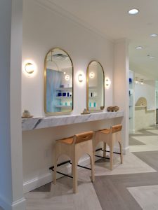 Mirrors in the Kalos Facial Plastic Surgery LLC hallway