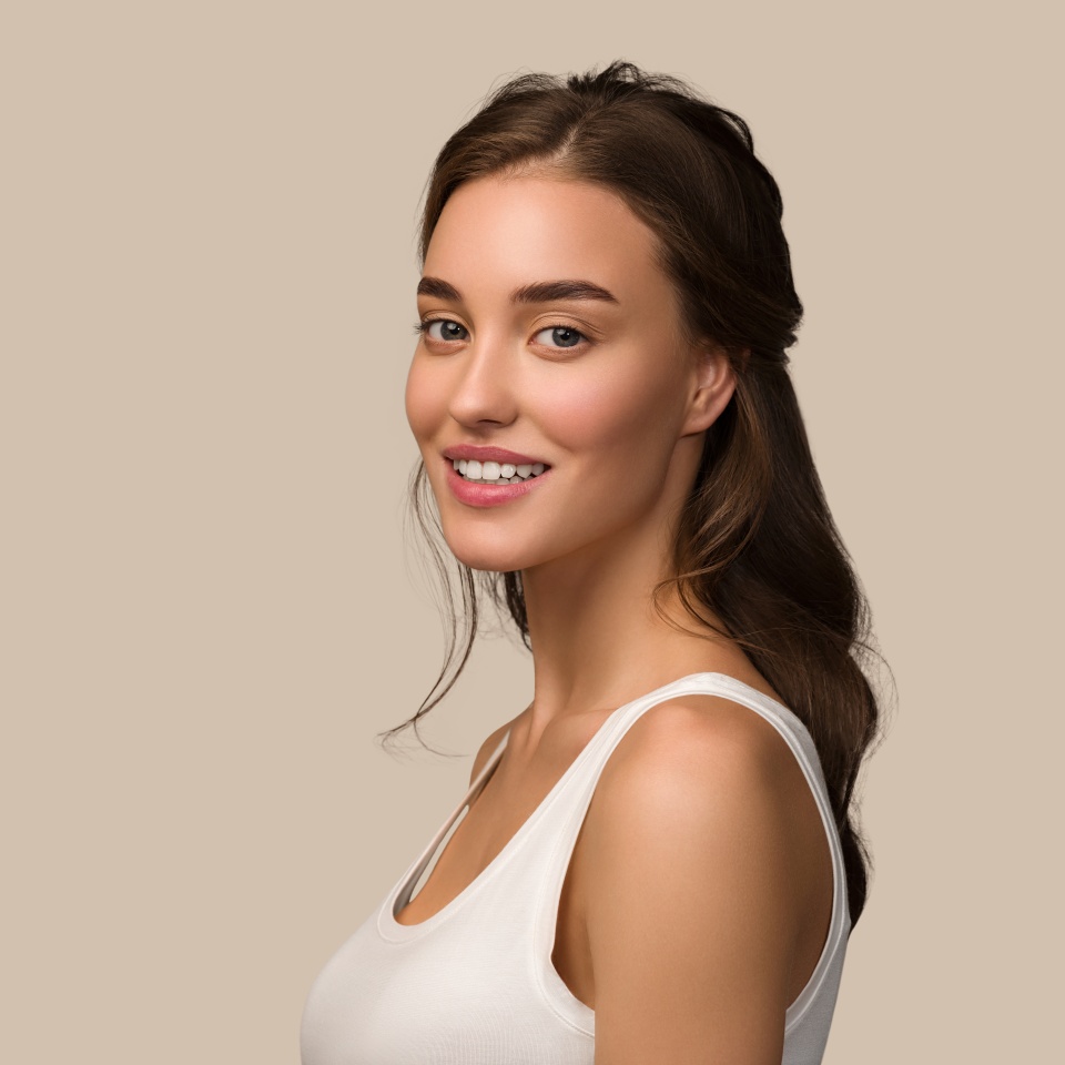 Beauty woman skin healthy hair natural make up