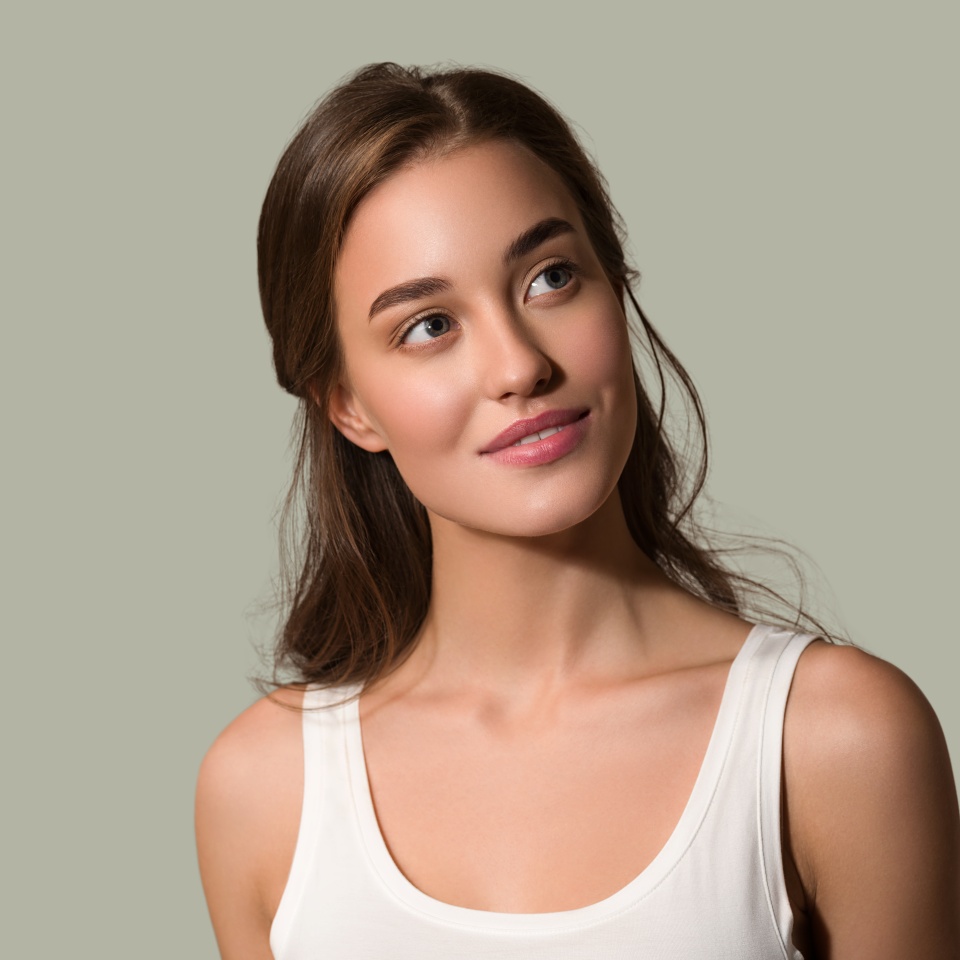 Beauty woman skin healthy hair natural make up