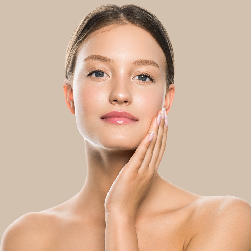 Beauty woman face healthy clean natural beautiful skin care. Female beauty natural make up young model face close up beauty